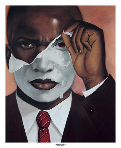 Face Reality Male by Laurie Cooper Wall Art Décor 24 x 20 Art Print