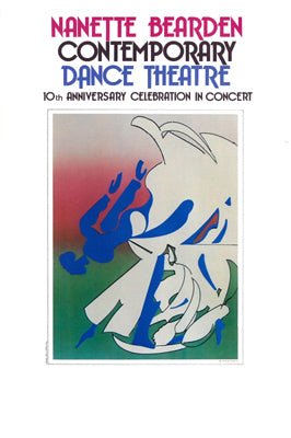 Nanette Bearden Contemporary Dance Theatre 10th Anniversary by Romare Bearden Wall Art Décor 30 x 20 Art Print