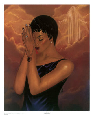Praying for Him by Laurie Cooper Wall Art Décor 27 x 22 Art Print