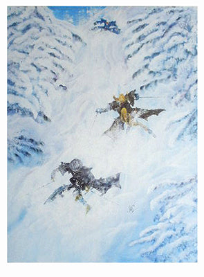 Jammin' da Chute by Annie Lee Wall Art Décor 31 1/8 x 22 1/2 Art Print