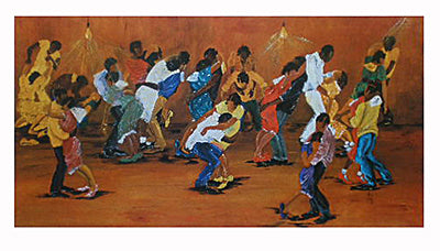 Dance Marathon by Annie Lee Wall Art Décor 16 1/2 x 29 7/8 Art Print