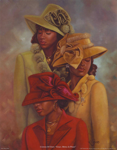 Crowns of Glory: Grace, Mercy & Peace by Henry Lee Battle Wall Art Décor 14 x 11 Art Print