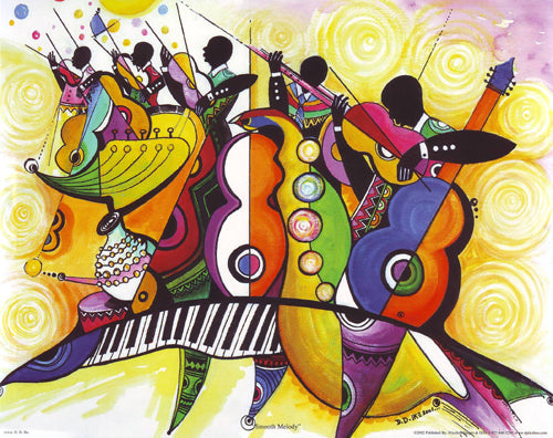 Smooth Melody II by D.D. Ike Wall Art Décor 11 x 14 Art Print