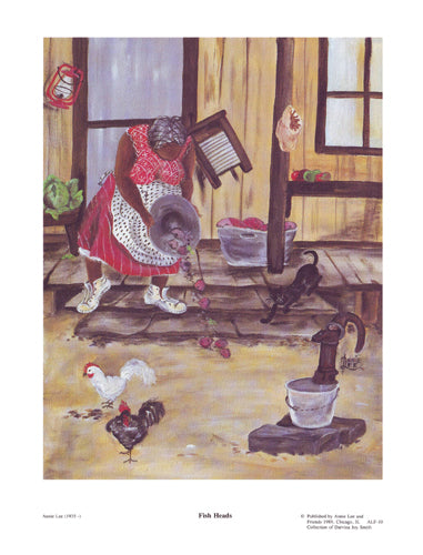 Fish Heads by Annie Lee Wall Art Décor 11 1/4 x 8 1/2 Art Print