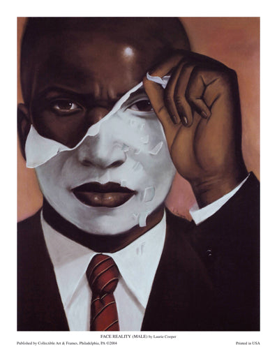 Face Reality Male by Laurie Cooper Wall Art Décor 10 x 8 Art Print