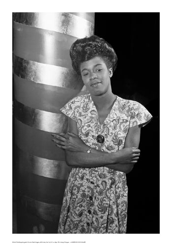 Sarah Vaughan, Café Society Column by William Gottlieb Wall Art Décor 20 x 14 Art Print