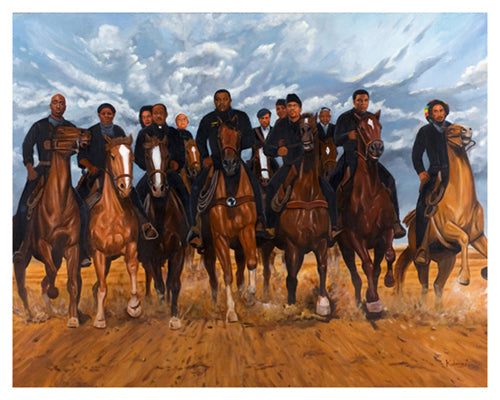 Framed Freedom Riders by Kolongi Brathwaite | 8 x 10