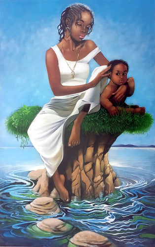Framed Island Mother by Henry C. Porter | 30 x 21