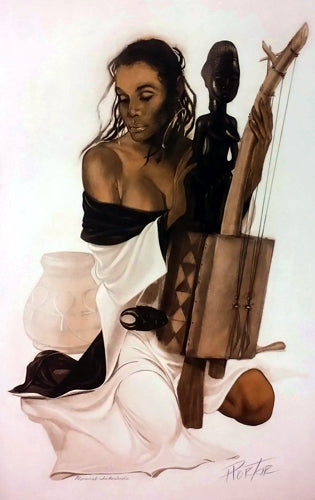 Framed Musical Interlude by Henry C. Porter | 26 x 17