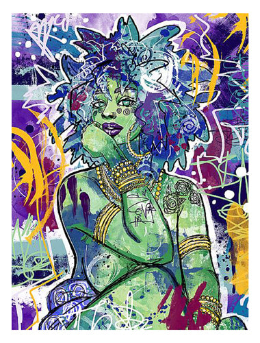 Subira by Justin Copeland Wall Art Décor 26 x 19 ¾ Art Print