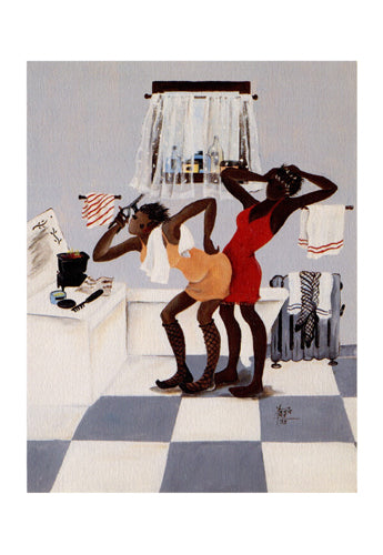 Primpin’ notecard by Annie Lee Wall Art Décor 8 x 5 ½ Art Print