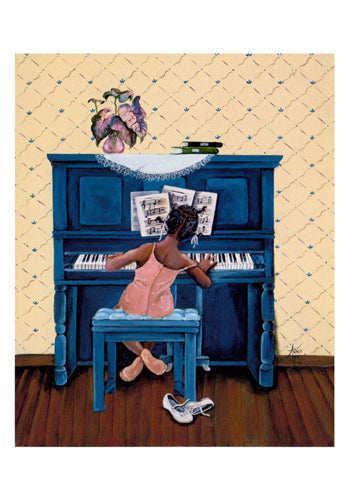 Framed Rhapsody in A Minor (notecard) by Annie Lee | 8 x 5 ½