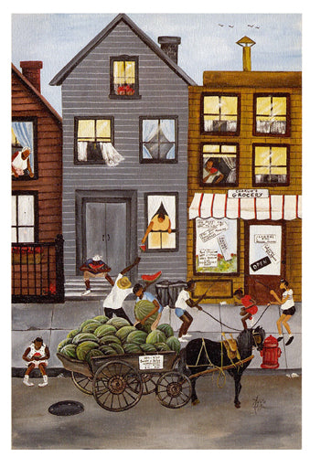 Sweet & Juicy notecard by Annie Lee Wall Art Décor 8 x 5 ½ Art Print