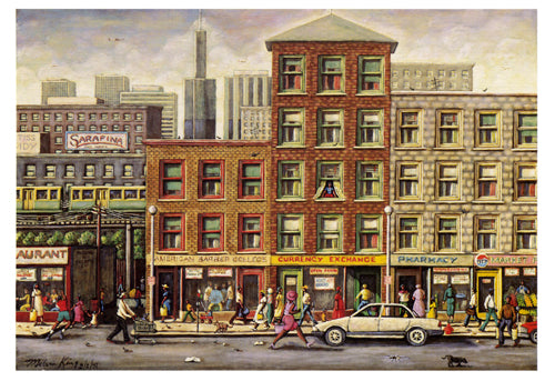 Framed State Street (notecard) by Melvin King | 5 ½ x 8