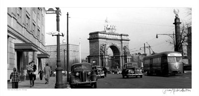 Framed Park Slope, Brooklyn, New York, 1948 by Merlis Collection