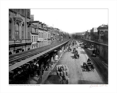 Framed The Bowery, New York City, 1887 by Merlis Collection