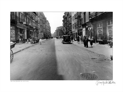 Framed Mott Street, Manhattan, New York, 1929 by Merlis Collection