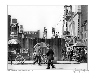 Framed Peanut Vendor Behind BAM, 1918 by Merlis Collection