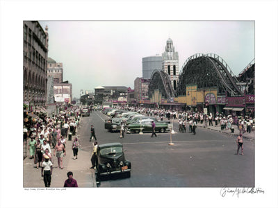 Framed Coney Island, Brooklyn, New York, 1950 by Merlis Collection