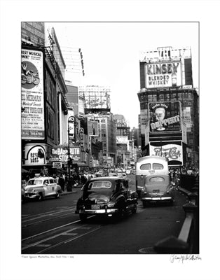 Times Square, New York City, 1948 by Merlis Collection Wall Art Décor 14 x 11 Art Print