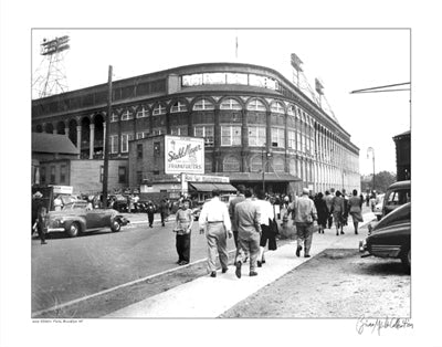 Framed Ebbets Field, Brooklyn, New York, 1947 by Merlis Collection