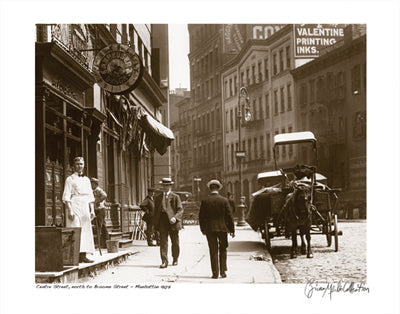 Framed Centre Street North to Broome Street, Manhattan, 1907 by Merlis Col...