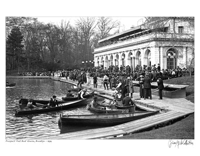 Prospect Park Boat House, Brooklyn, 1906 by Merlis Collection Wall Art Décor 11 x 14 Art Print