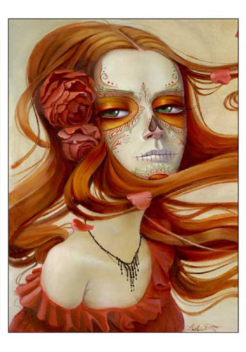 Framed Rose (Day of the Dead II) by Leslie Ditto | 20 x 14