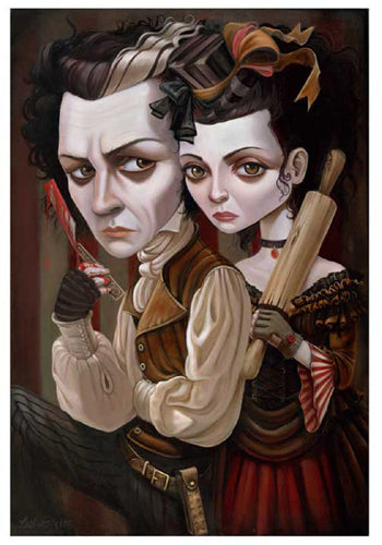 Framed Meat Pies by Leslie Ditto | 20 x 14