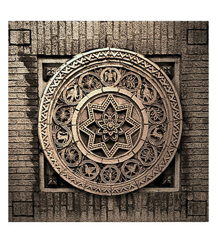 Framed Architectural Detail No. 69 by Ellen Fisch | 14 x 13