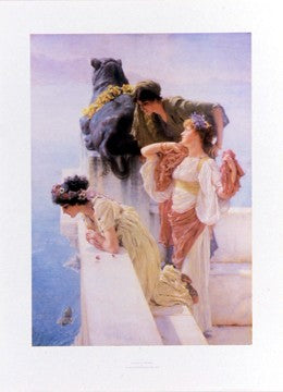 A Coign of Vantage by Lawrence Alma-Tadema Wall Art Décor 30 x 22 Art Print