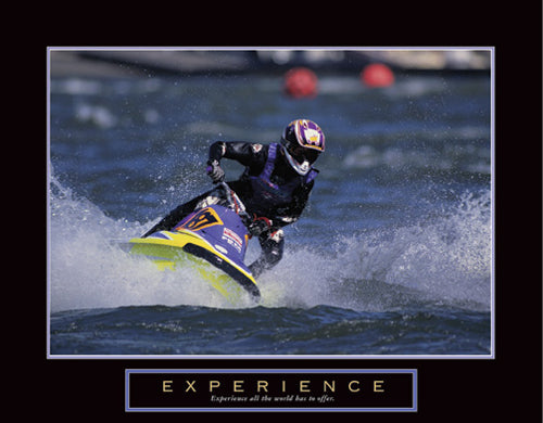 Framed Experience: Jet Skier 22 x 28