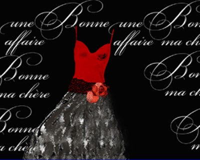 Robe de Soiree Rouge by Anon Wall Art Décor 8 x 10 Art Print