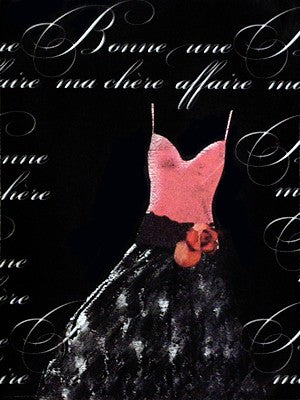 Robe de Soiree Rose avec le Corsage by Anon Wall Art Décor 16 x 12 Art Print