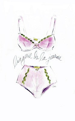 Lingerie de la Journee by Tina Amico Wall Art Décor 16 x 10 Art Print