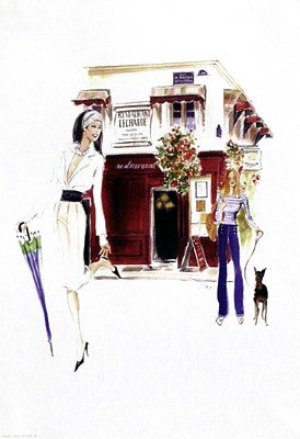 Restaurant Lechaude by Tina Amico Wall Art Décor 16 x 11 Art Print