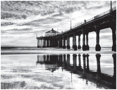 Manhattan Beach Pier by Anon Wall Art Décor 14 x 18 1/4 Art Print