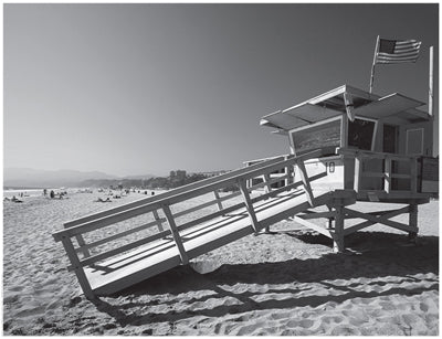 California Lifeguard Stand by Anon Wall Art Décor 14 x 18 1/4 Art Print