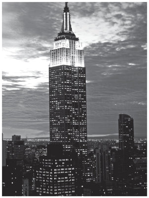 Empire State Evening by Anon Wall Art Décor 24 1/2 x 18 1/2 Art Print