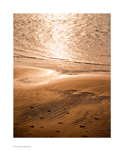 Framed Copper Sand Beach 17 x 11