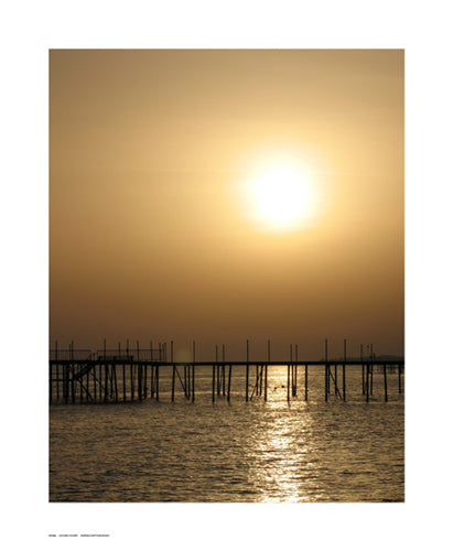 Golden Sunset by Anon Wall Art Décor 17 x 11 Art Print