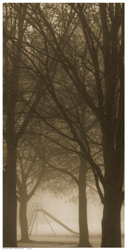 Framed Trees in the Mist 24 1/2 x 12 1/2