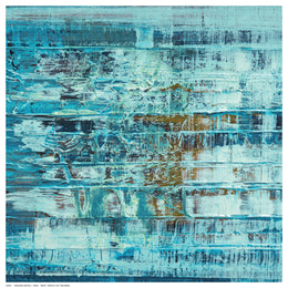 Turquiose Abstract by C. Tice Wall Art Décor 12 ½ x 12 ½ Art Print