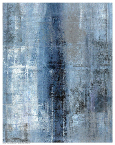 Framed Cerulean Texture I by C. Tice | 14 ½ x 11 ½
