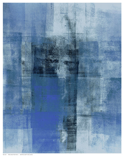 Framed Cerulean Texture II by C. Tice | 14 ½ x 11 ½