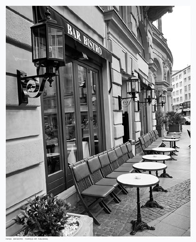 Framed Bar Bistro 10 ½ x 8 ½