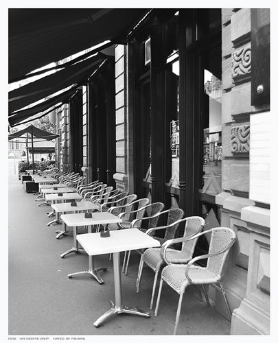 Cafe Under the Canopy by Anon Wall Art Décor 10 1/2 x 8 1/2 Art Print