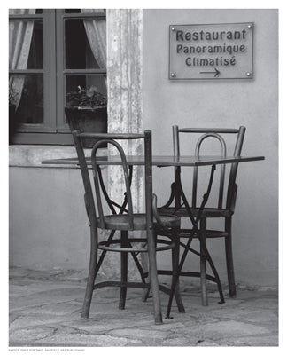 Table for Two by Anon Wall Art Décor 10 1/2 x 8 1/2 Art Print