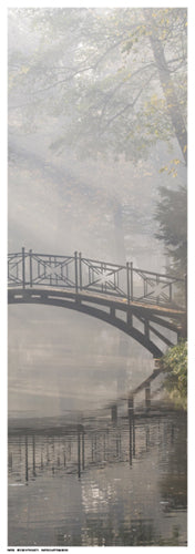 Bridge in the Mist II by Anon Wall Art Décor 18 ½ x 6 ½ Art Print