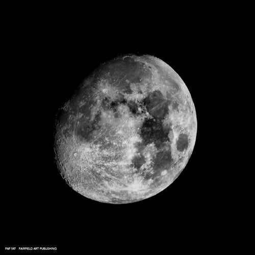 Phases of the Moon II by Anon Wall Art Décor 6 x 6 Art Print